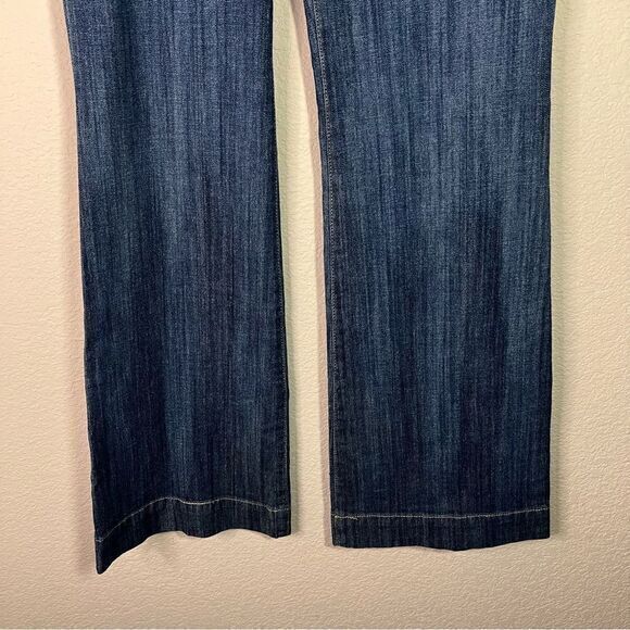 Cache Womens Flared Jeans Mid Rise Medium Wash Denim Stretch Pocket Blue Size 10 - Picture 9 of 9